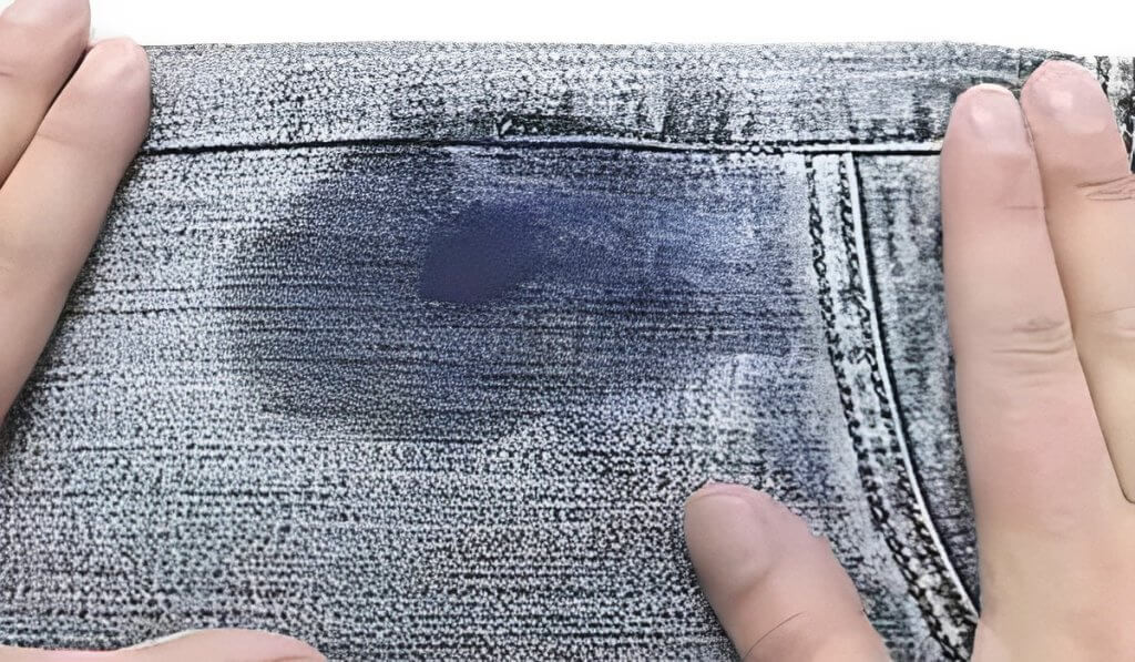 remove an ink stain from jeans
