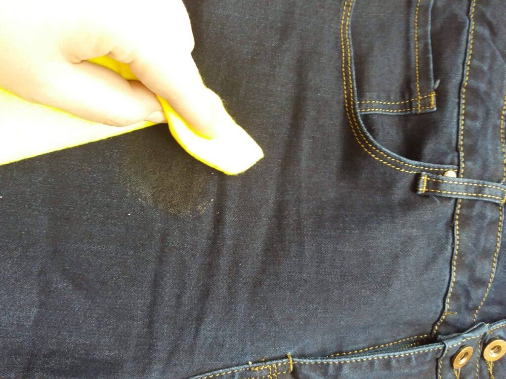 get butter stains out of clothes