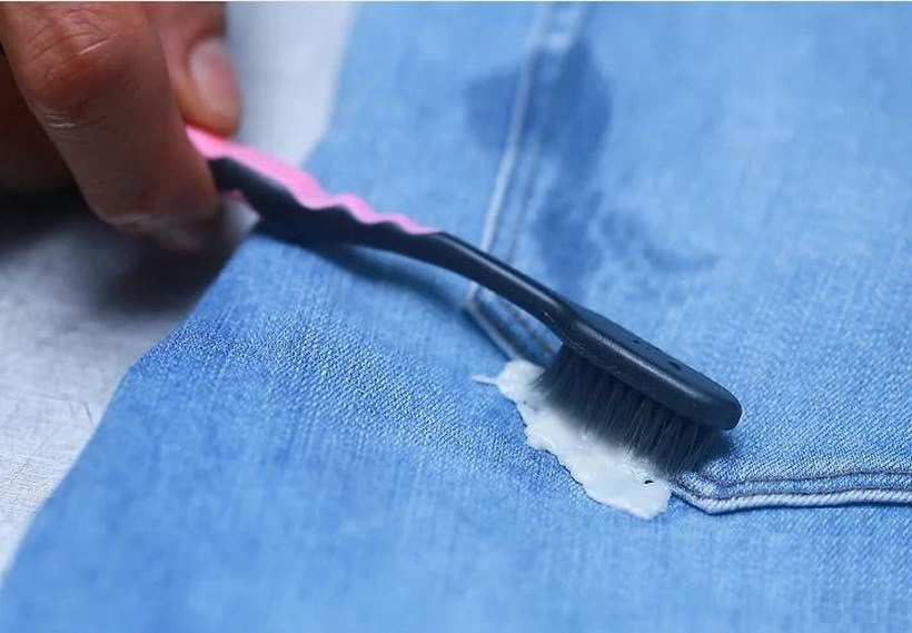 get nail polish out of jeans