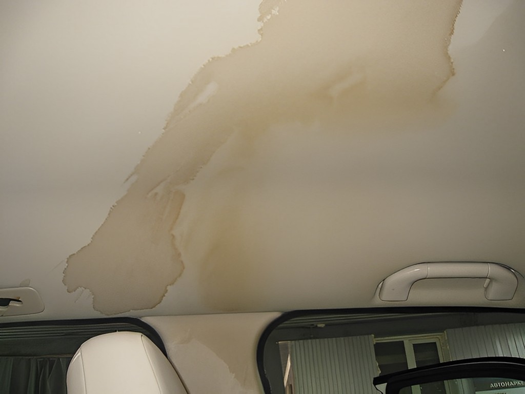 remove water stain from headliner
