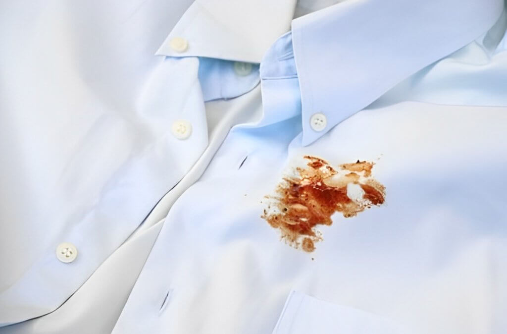 remove hot sauce stain