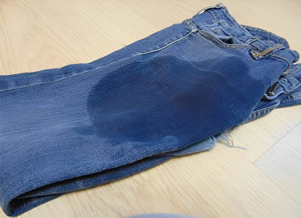 remove oil stains from jeans