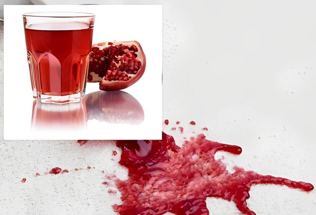 remove pomegranate stains