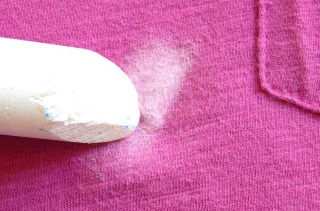 get chalk stains out of clothes